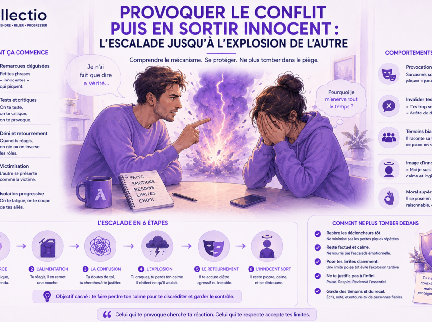 Provoquer le conflit puis en sortir innocent : l'escalade jusqu'à l'explosion de l'autre