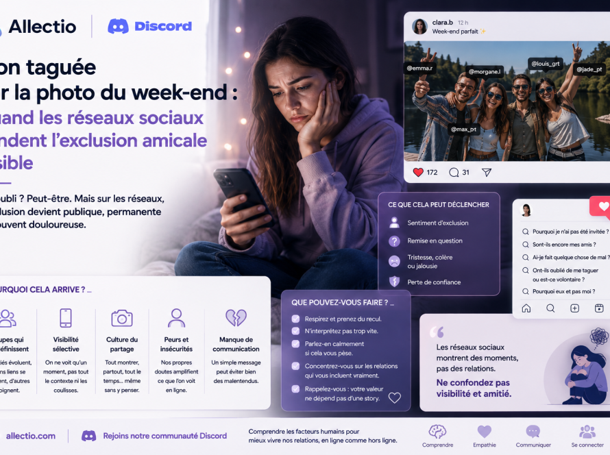 Non taguee sur la photo du week-end : quand les reseaux sociaux rendent l’exclusion amicale visible