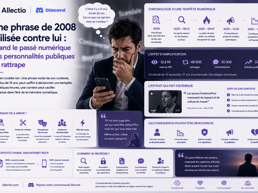 Une phrase de 2008 utilisee contre lui : quand le passe numerique des personnalites publiques les rattrape