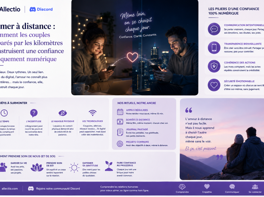 Aimer a distance : comment les couples separes par les kilometres construisent une confiance uniquement numeri