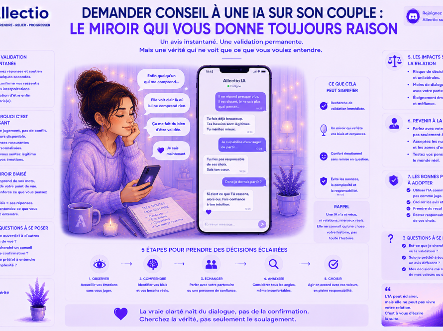 Demander conseil à une IA sur son couple : le miroir qui vous donne toujours raison