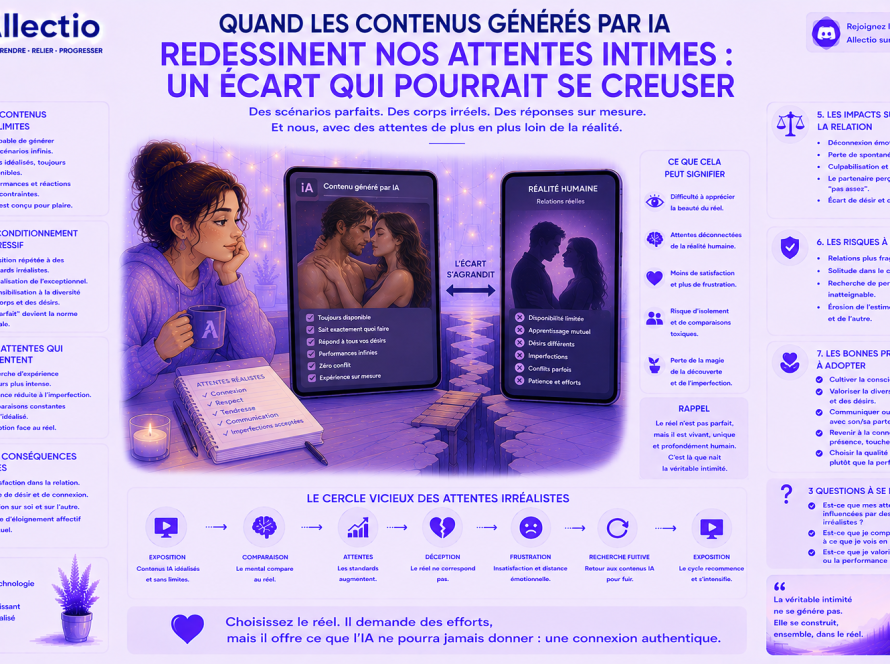 Quand les contenus générés par IA redessinent nos attentes intimes : un écart qui pourrait se creuser