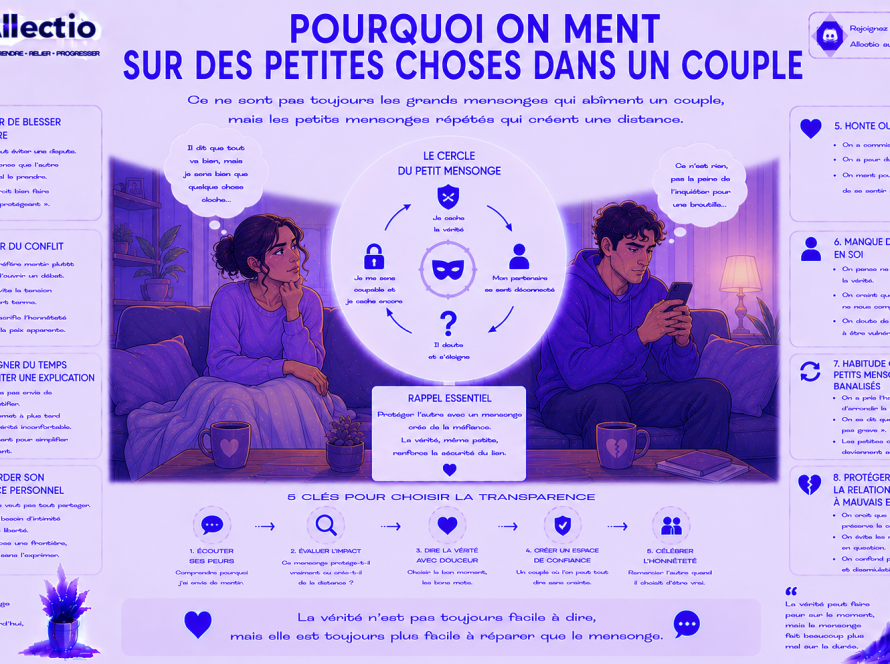 Pourquoi on ment sur des petites choses dans un couple