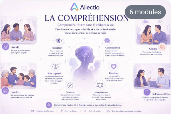 Visuel du parcours Allectio La Compréhension, 6 modules