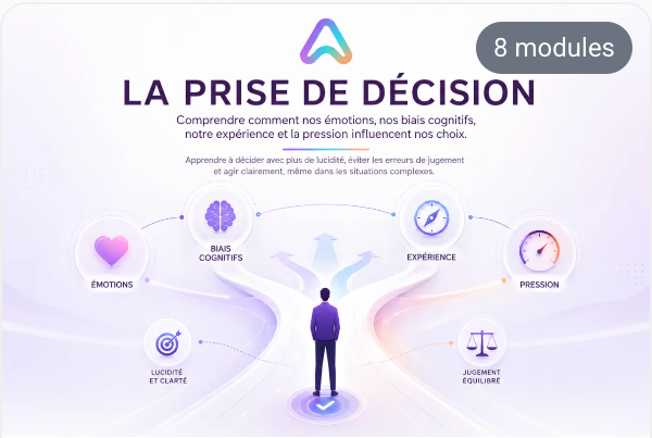 Visuel du parcours Allectio La Prise de décision, 8 modules