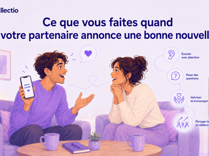 Ce que vous faites quand votre partenaire annonce une bonne nouvelle