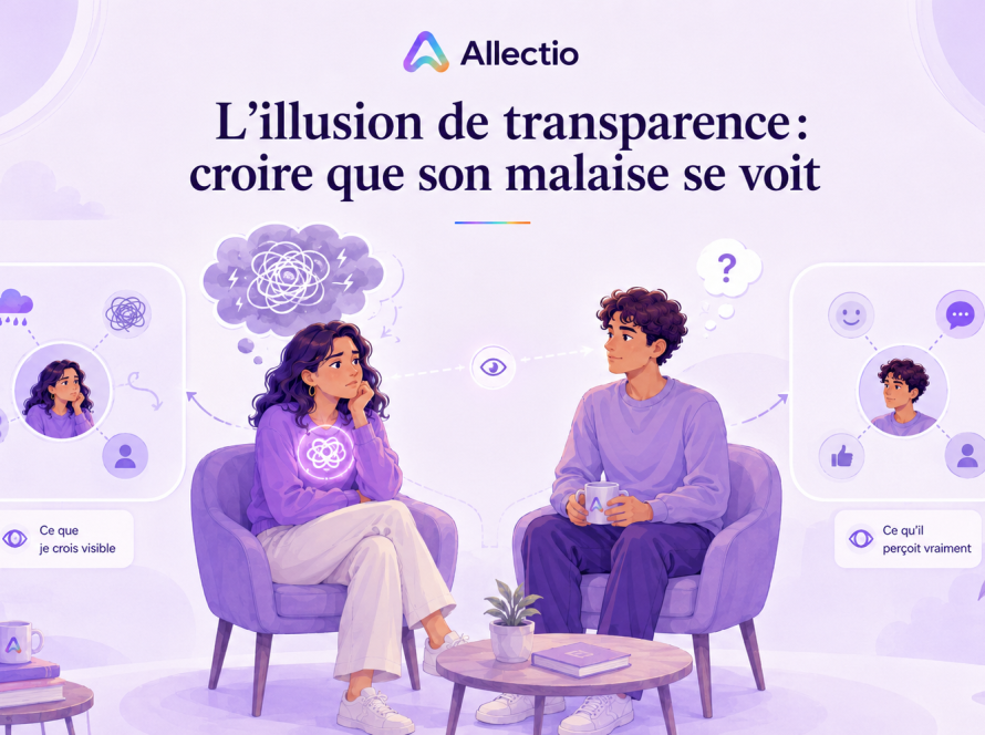 L’illusion de transparence : croire que son malaise se voit
