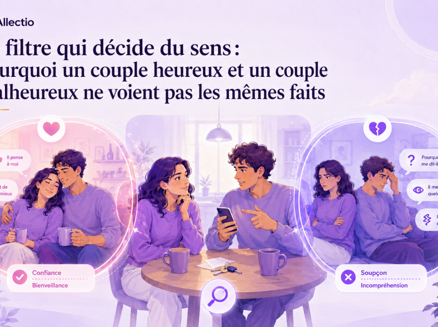 Le filtre qui décide du sens : pourquoi un couple heureux et un couple malheureux ne voient pas les mêmes f…